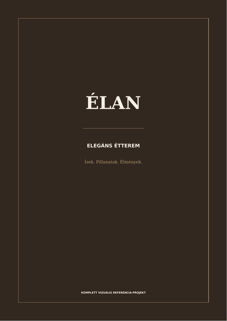 ÉLAN Restaurant branding