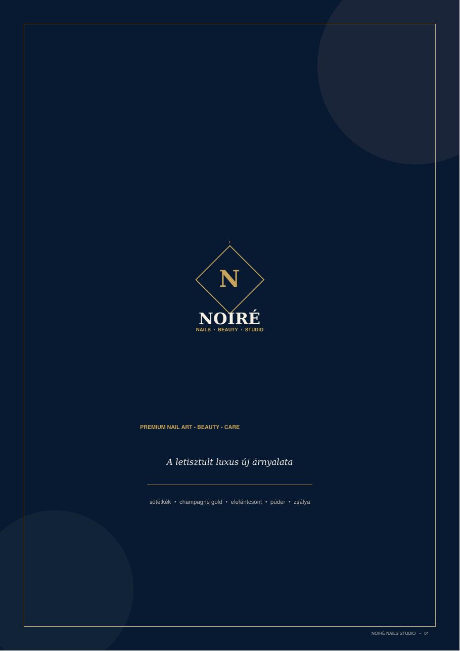 NOIRÉ Nails branding